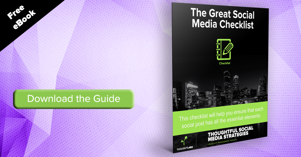 Great Social Media Post Checklist